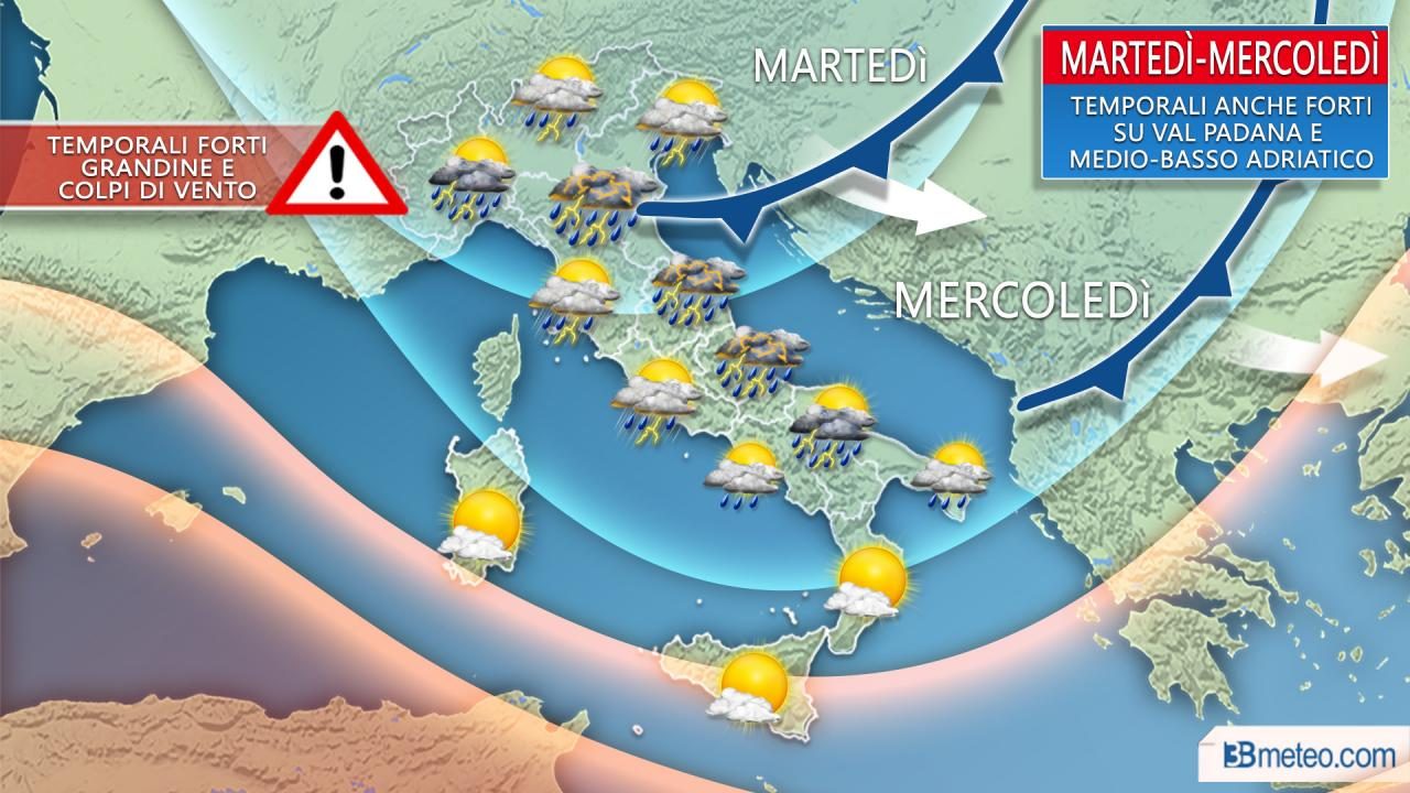 Da martedì stop al grande caldo PREVISIONI METEO