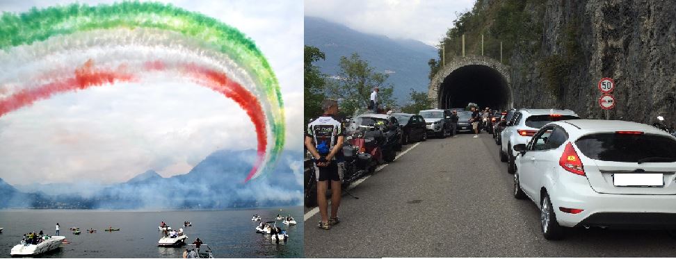 Frecce Tricolori tra delirio e disagio I VIDEO DELL’ESIBIZIONE E DEL CAOS