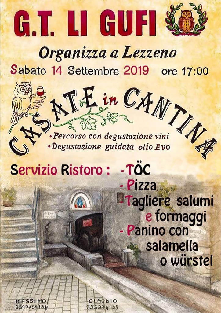 Casate in Cantina: a Lezzeno degustazione di vini