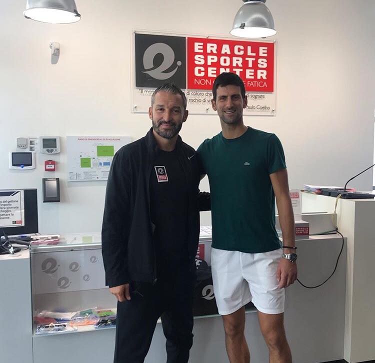 Novak Djokovic ospite all’Eracle di San Fermo