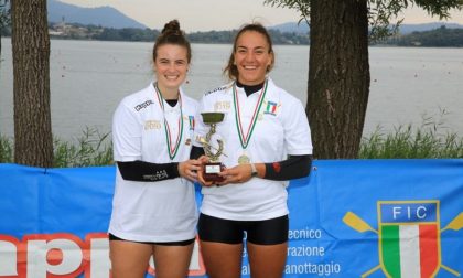 Canottieri Moltrasio Claudia Bernasconi e Sofia Ambrosini oro nel 2x Senior 