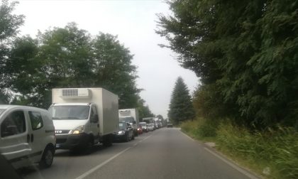 Incidente sulla Novedratese, traffico rallentato FOTO