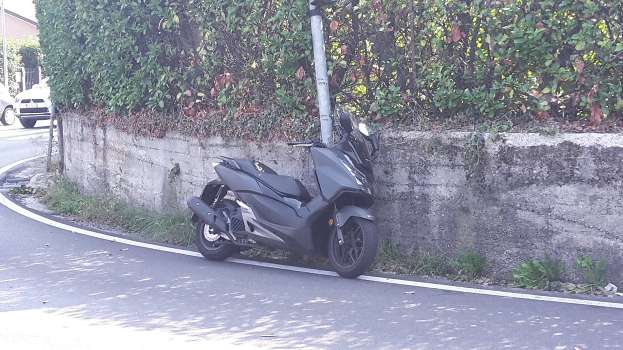 Scontro auto moto tra Alserio e Anzano FOTO