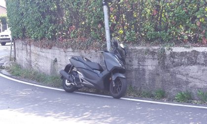 Scontro auto moto tra Alserio e Anzano FOTO