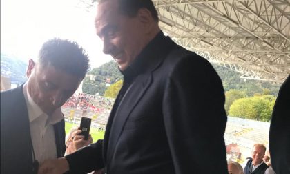 Calcio Como: parterre di vip, presente anche il presidente Berlusconi FOTO