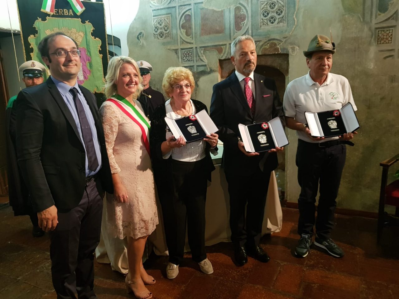 Benemerenze Erba consegnate questo pomeriggio