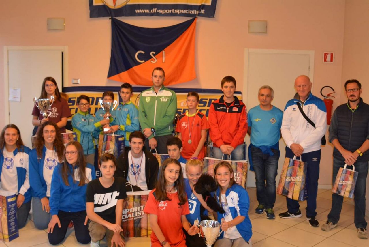 Ateltica Erba alle premiazioni del CSI
