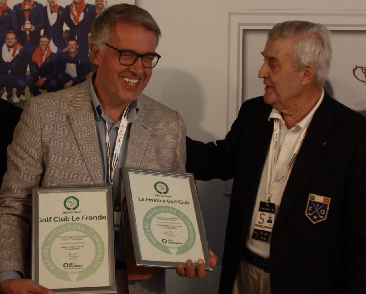 La Pinetina Golf Club è di nuovo certificata Geo