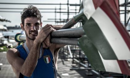 Canottaggio lariano Stefano Oppo alla Orta Lake Challenge 2019