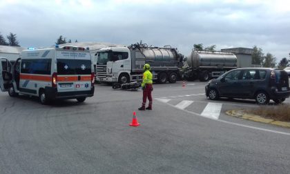 Incidente tra Arosio e Giussano, ferito un motociclista FOTO