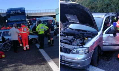 Camion contro auto: incidente Statale 36 Valassina, lunghe code da Lecco verso Milano