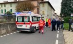 Ragazzina investita, trasportata all'ospedale di Bergamo in elicottero FOTO e VIDEO