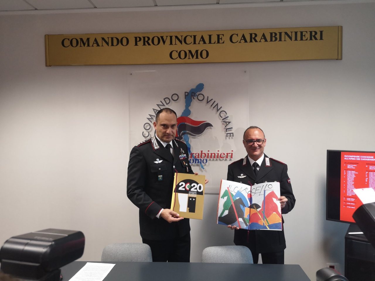 L’Arma dei Carabinieri ha presentato il calendario storico e l’agenda 2020
