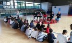 Pallacanestro Cantù alla scuola di Mirabello FOTO e VIDEO