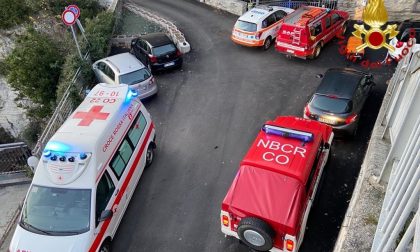 Infortunio a Moltrasio, grave un anziano