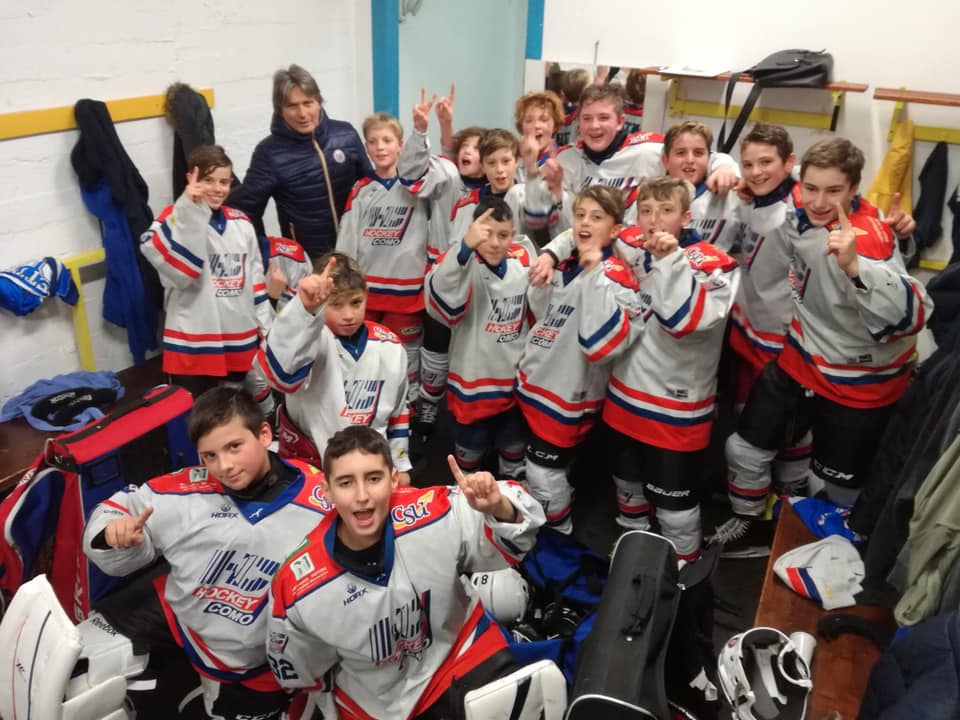 Hockey Como i baby lariani vincono il derby a Varese