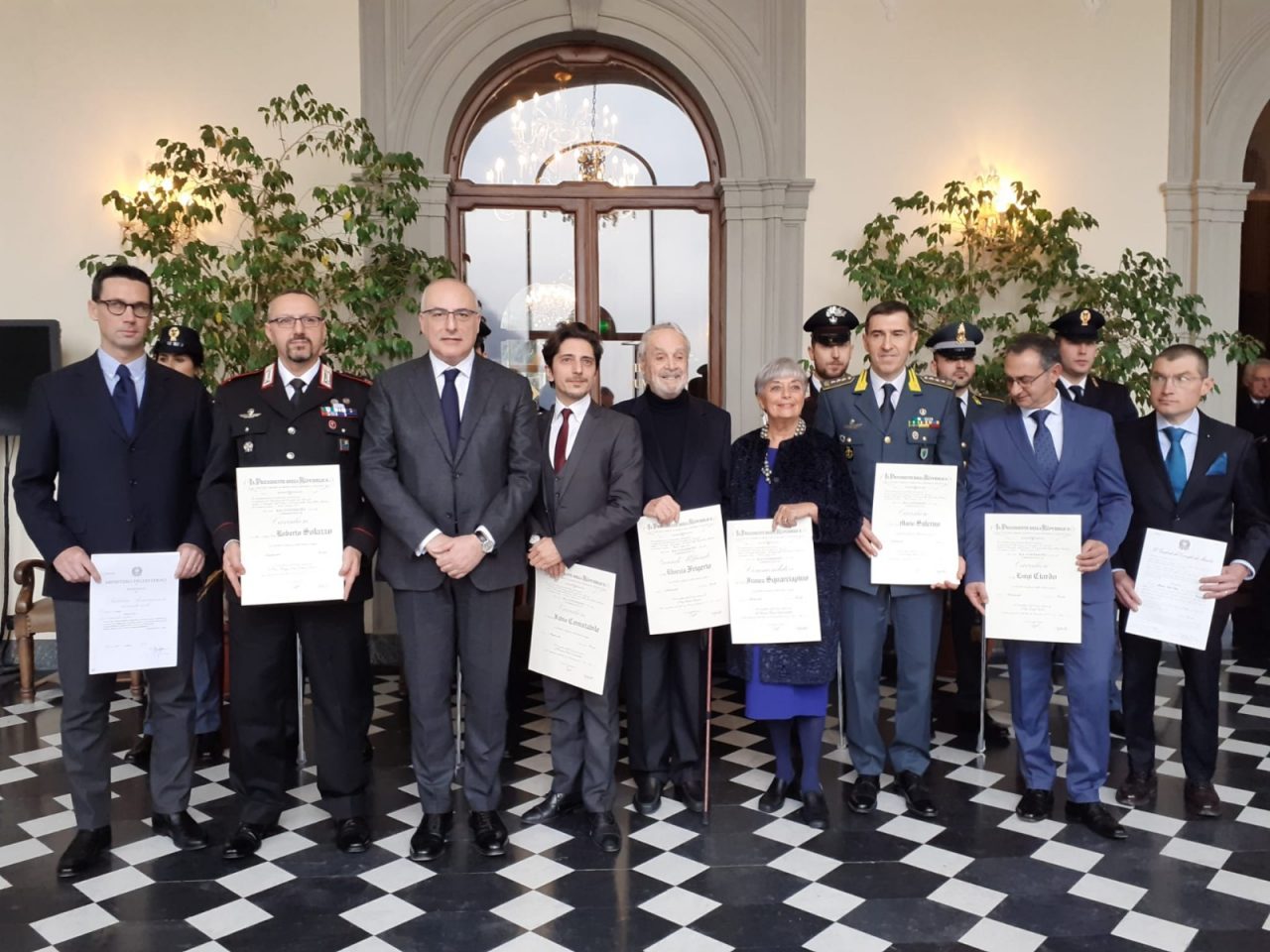 Onorificenze a Villa Gallia: ecco i nuovi cavalieri della Repubblica Italiana