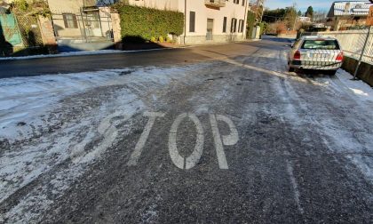 Strade ghiacciate a Olgiate: l'accusa del consigliere Castelli FOTO