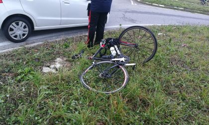 Ciclista investito a Garbagnate Monastero FOTO