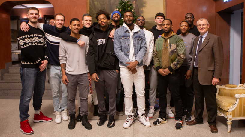 Pallacanestro Cantù scambio di auguri al Palace hotel