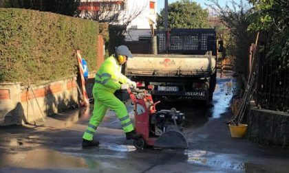 Guasto alla rete idrica a Figino