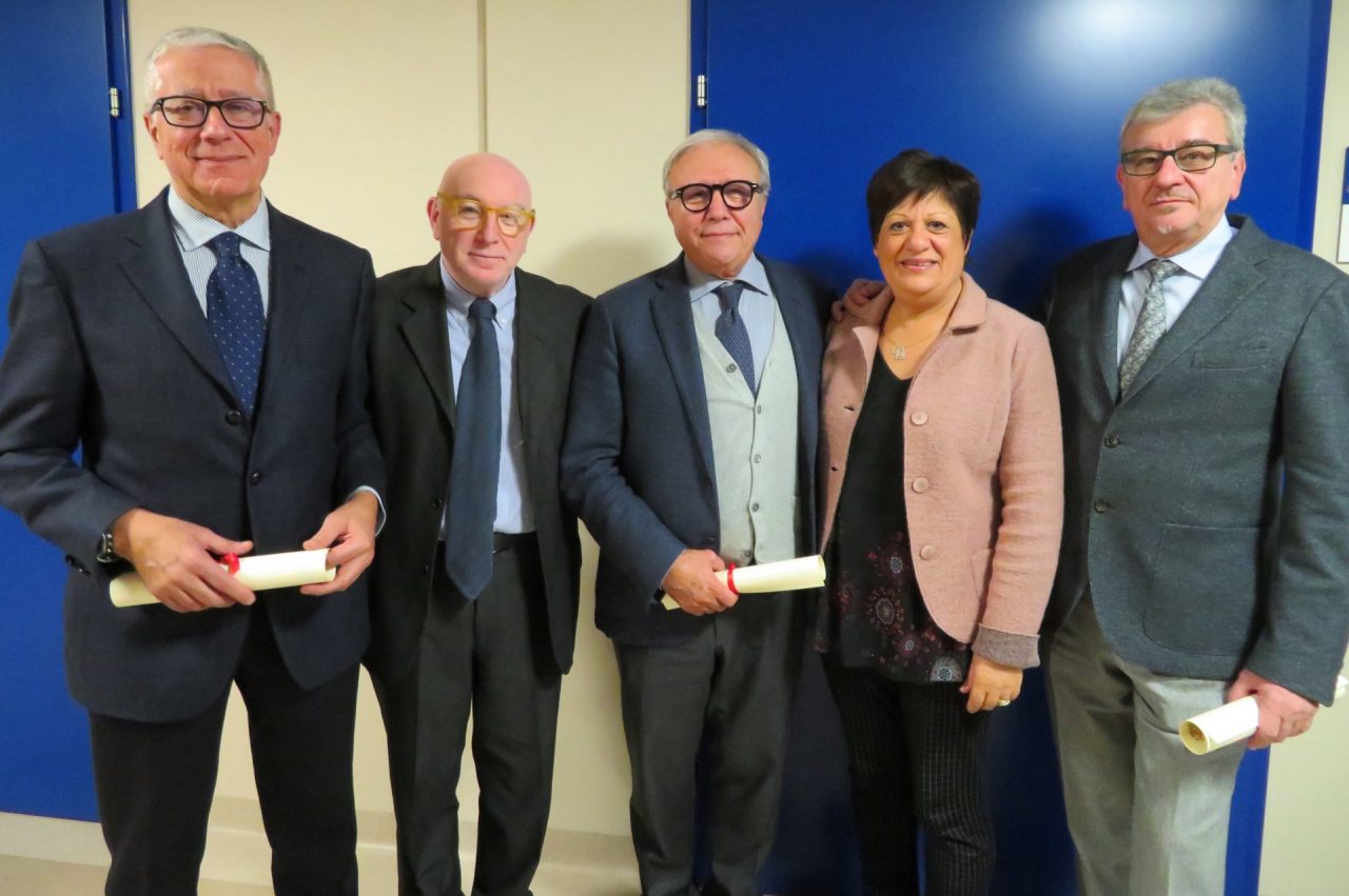 Al Sant’Anna uno scambio di auguri tra ringraziamenti, progetti futuri e tre primari emeriti
