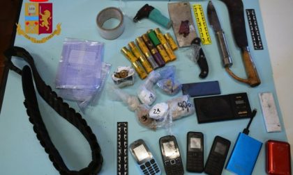 Polizia nel Parco Pineta: sequestrati due etti di droga, armi e munizioni