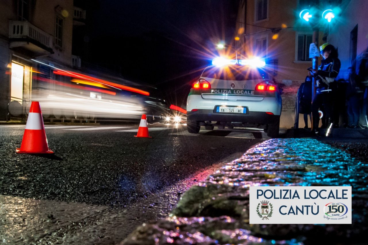 Guidano senza patente a Cantù, fermati dalla Polizia locale