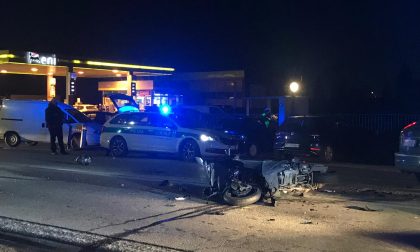 Incidente Mariano tra auto e moto: un ferito FOTO