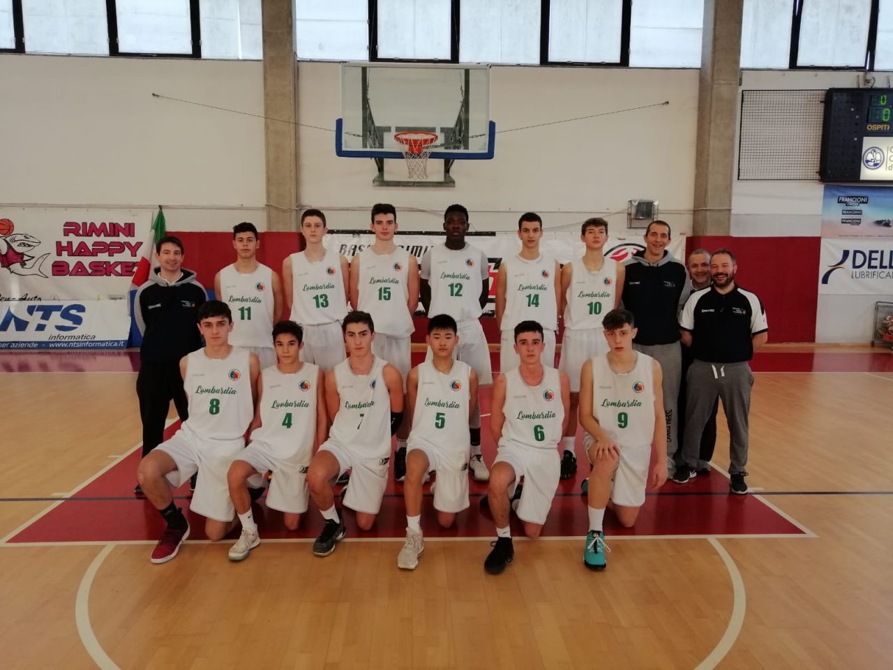 Basket giovanile il canturino Riccardo Greppi secondo con la Lombardia