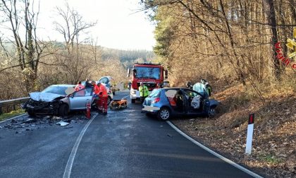 Incidente ad Alzate Brianza: due feriti FOTO