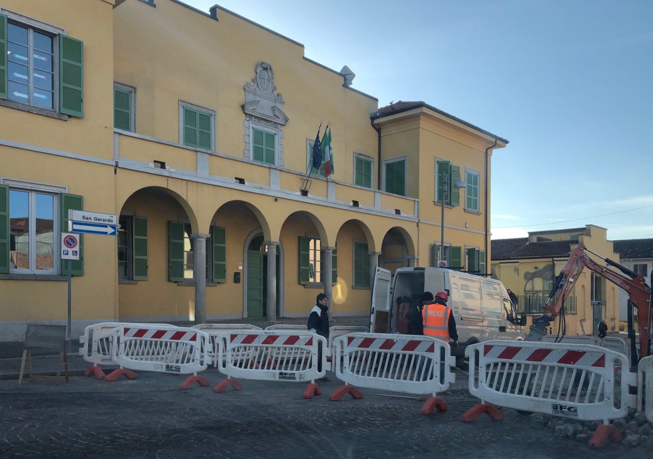 Viabilità modificata per il cantiere in centro