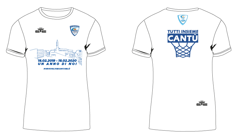 Tic e Pallacanestro Cantù lanciano le t-shirt in edizione limitata