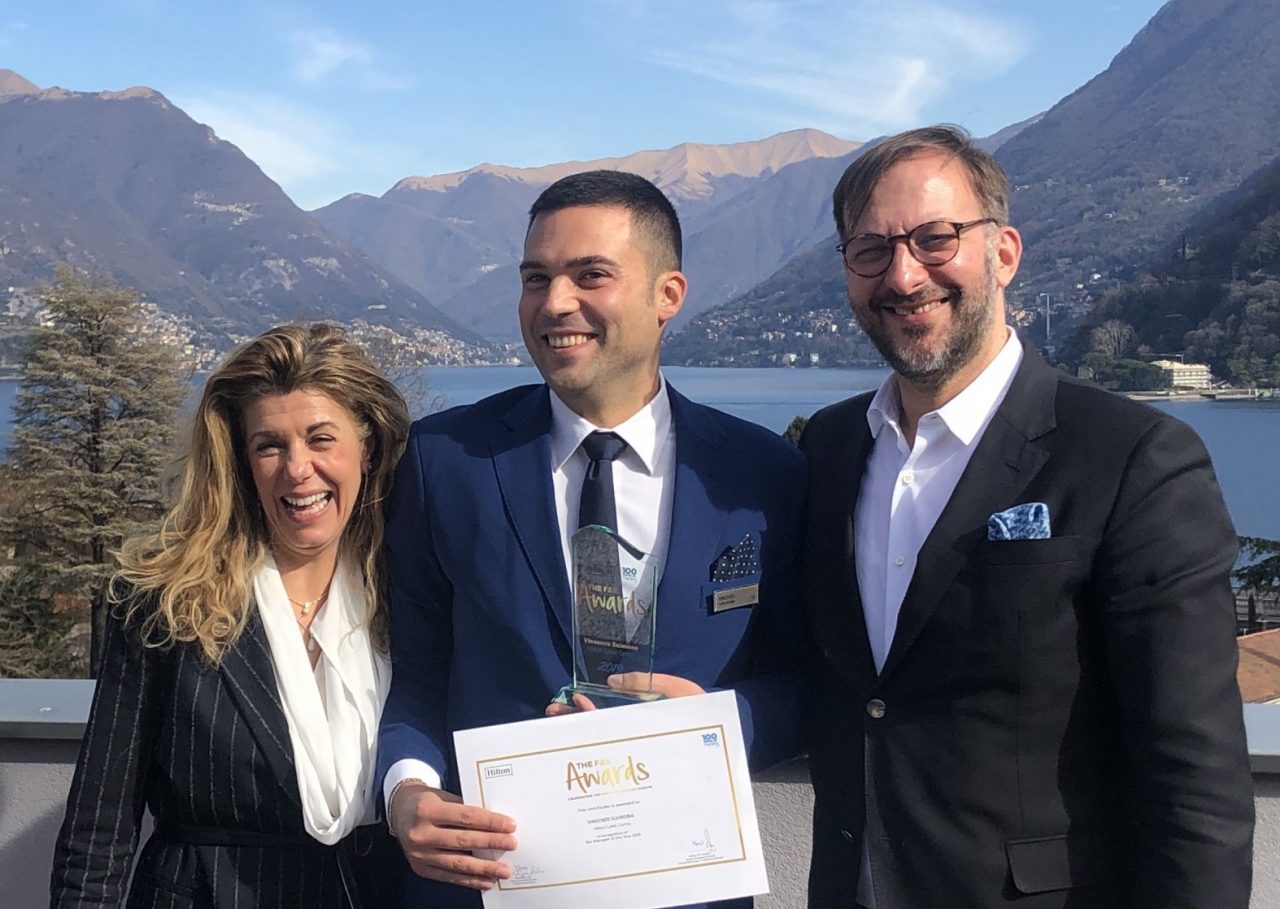 Timo e rosmarino: Vincenzo Sulmona di Hilton Lake Como è Bar Manager of the Year