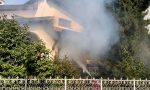 Fiamme in una casa a Olgiate Comasco: l'aiuto dei vicini a domare l'incendio FOTO E VIDEO