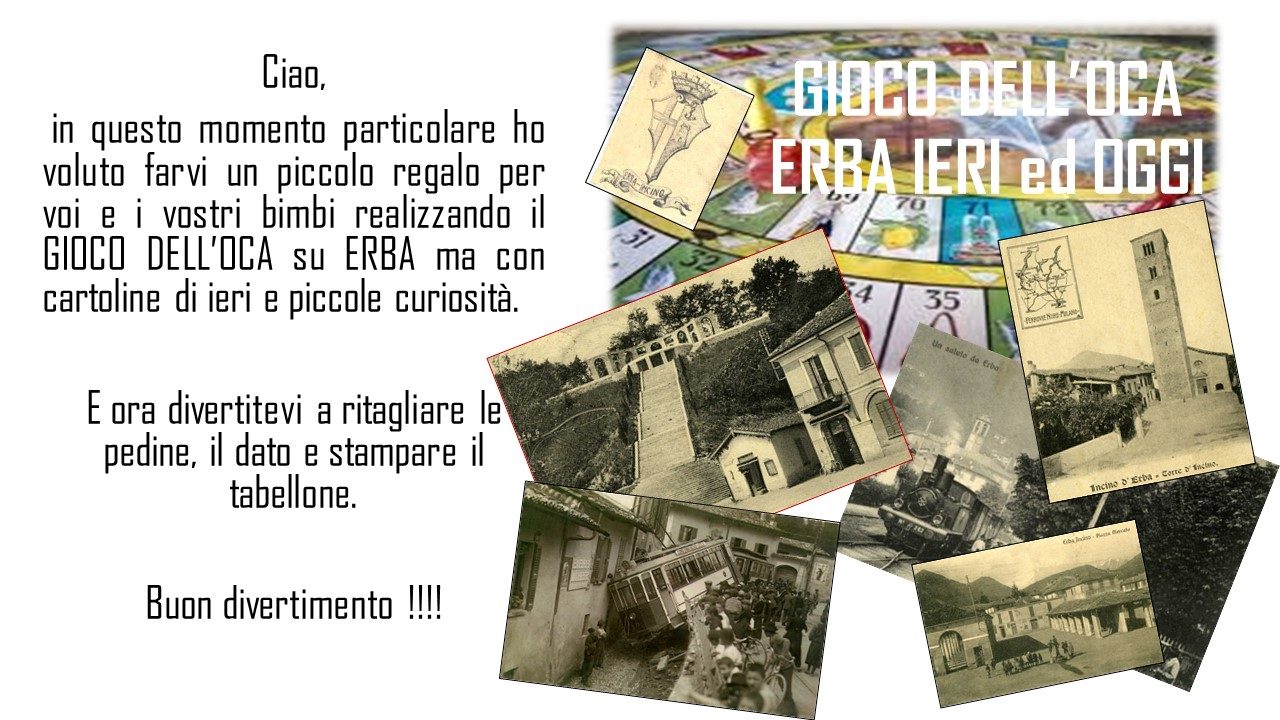 Il gioco dell’oca di Erba: tutto il materiale per iniziare a giocare!