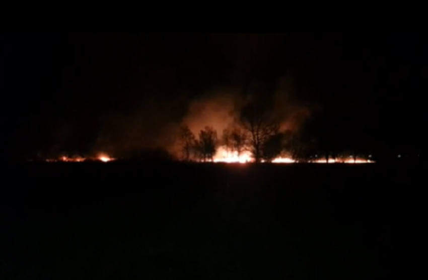Pian di Spagna in fiamme VIDEO