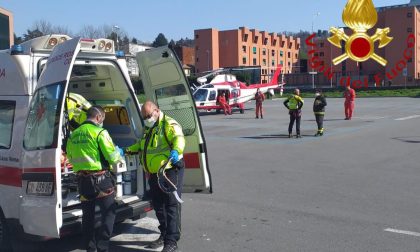 Cade in montagna vicino all'eremo di San Donato: soccorso in elicottero un 39enne