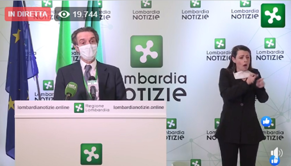 Coronavirus, Fontana: “Siamo sulla buona strada ma non significa che non dobbiamo più rispettare l’isolamento”