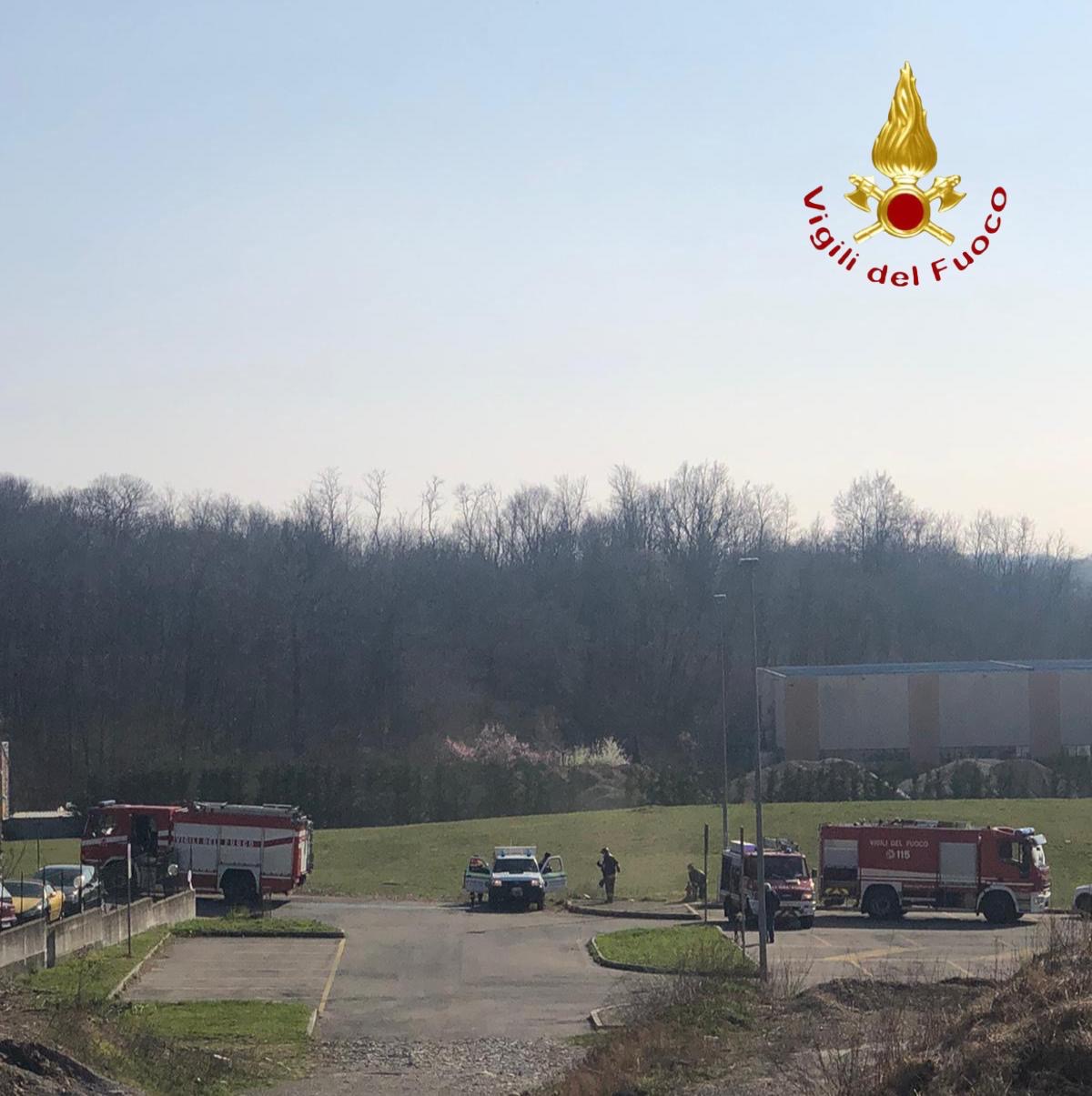 incendio a Bizzarone