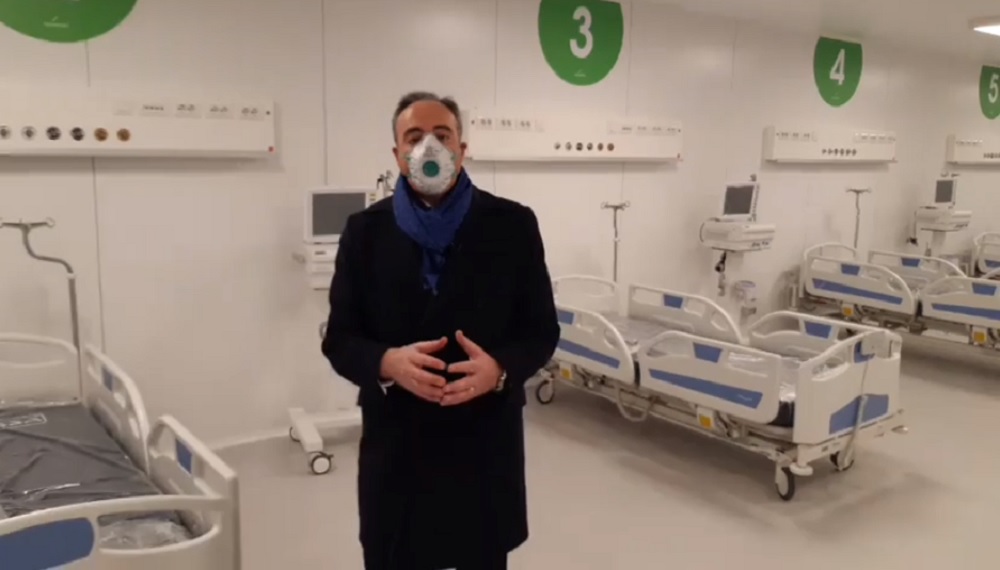 Ospedale in Fiera, Gallera presenta il primo modulo: “Pronto entro fine settimana” VIDEO