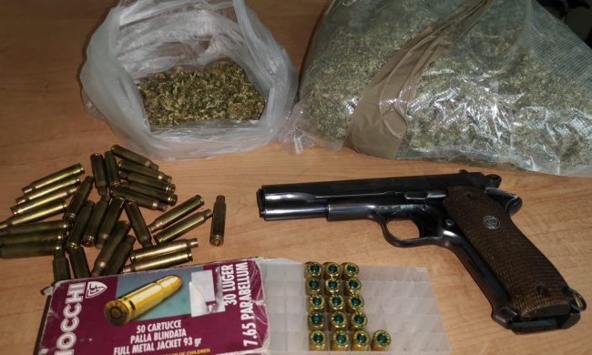 Cani aggrediscono un passante. Il padrone arrestato per possesso di droga e armi