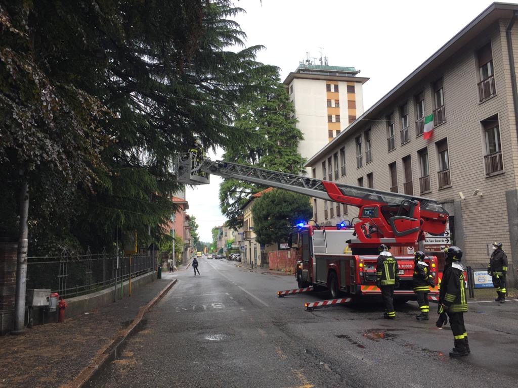 Statale chiusa per un intervento dei Vigili del fuoco – FOTO e VIDEO
