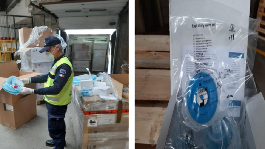 Dall’Agenzia Dogane e Monopoli di Como lo svincolo per ventilatori polmonari destinati in Toscana
