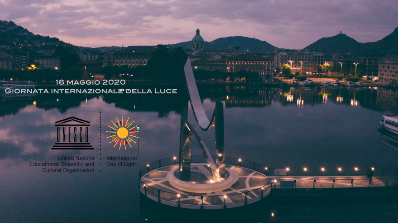 Giornata internazionale della Luce: la voce del tenore Berti e la bellezza di Como all’alba in un video