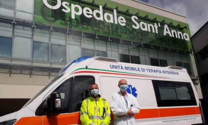 Un'ambulanza-terapia intensiva in dono al Sant'Anna con i fondi raccolti da Fondazione Comasca