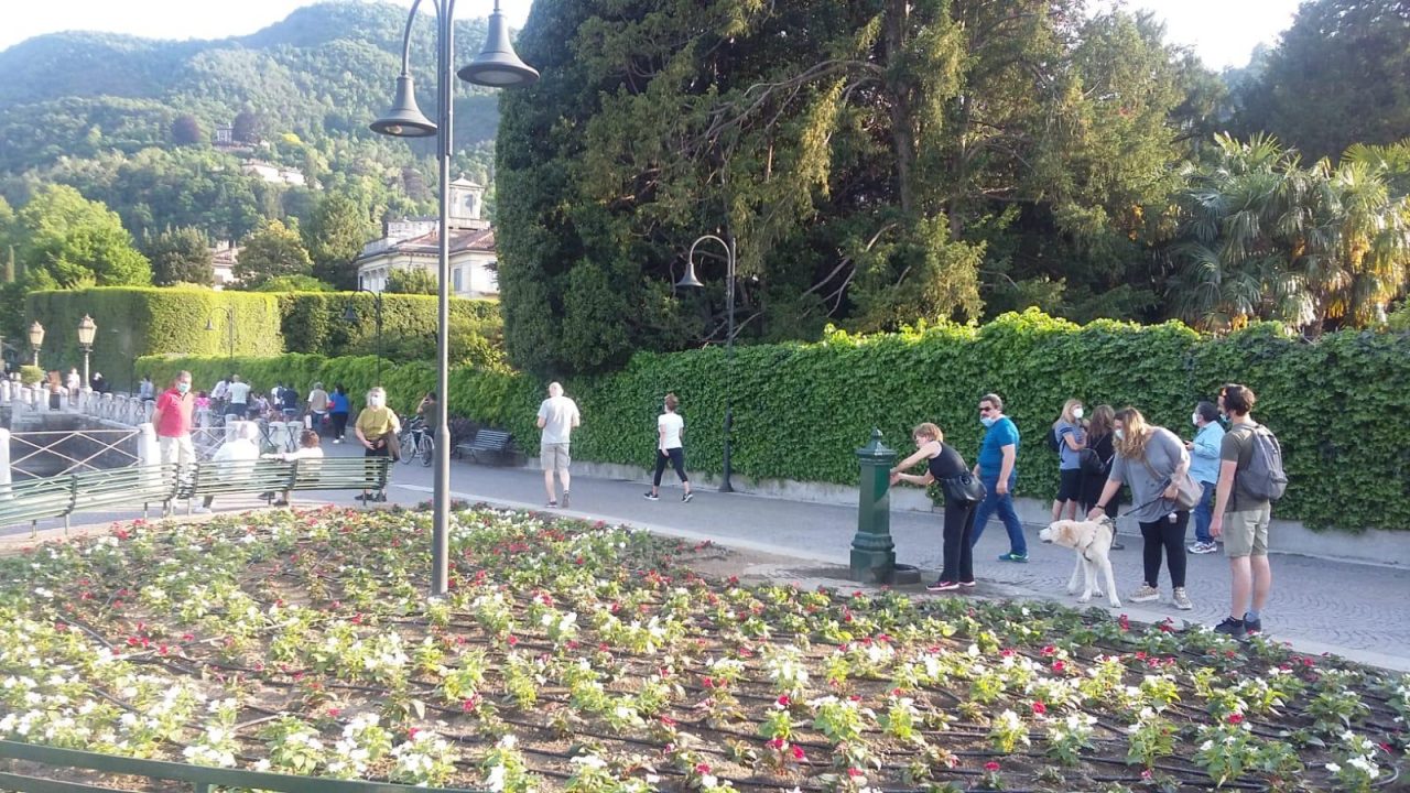 Un sabato di primavera a Villa Olmo al tempo del coronavirus