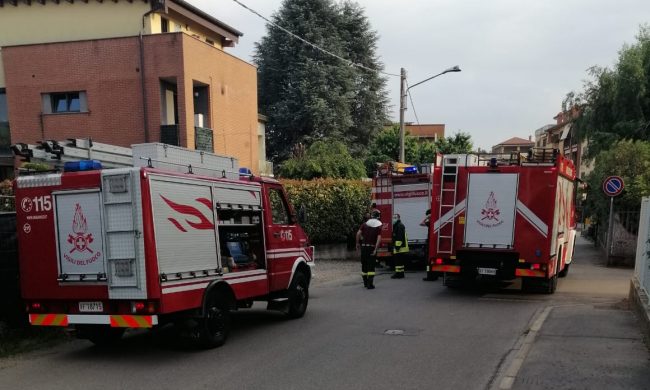 Incendio a Turate fiamme in un appartamento
