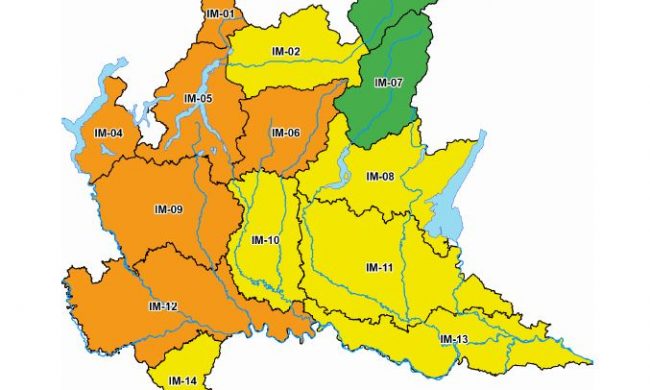 Allerta meteo per temporali forti e rischio idrogeologico nel Comasco