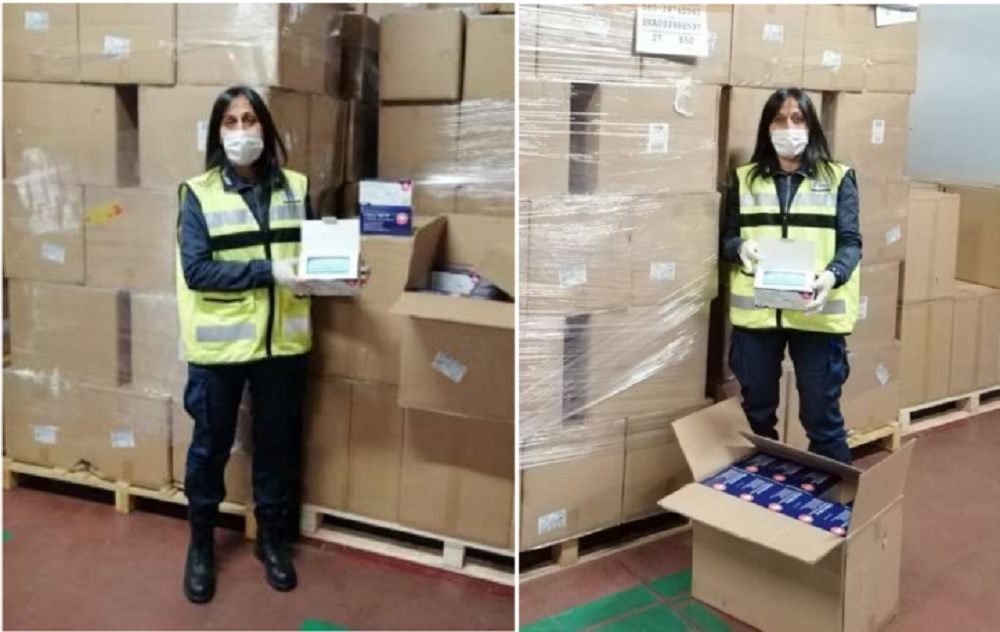 Liberate alla Dogana di Como 1milione e 100mila mascherine chirurgiche